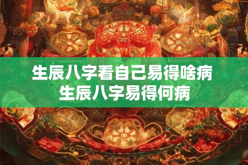 生辰八字看自己易得啥病 生辰八字易得何病