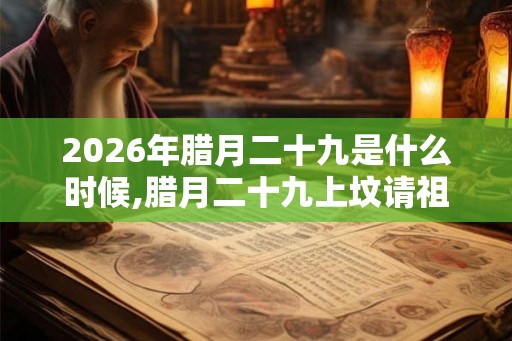 2026年腊月二十九是什么时候,腊月二十九上坟请祖上大供