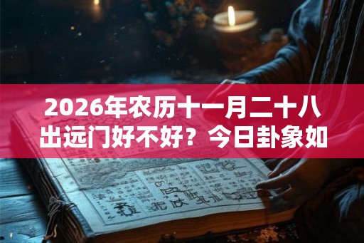 2026年农历十一月二十八出远门好不好？今日卦象如何？