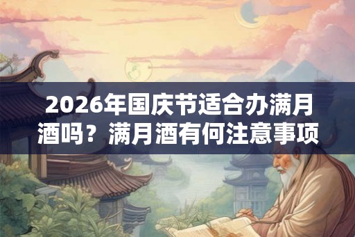 2026年国庆节适合办满月酒吗？满月酒有何注意事项？