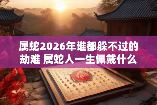 属蛇2026年谁都躲不过的劫难 属蛇人一生佩戴什么好