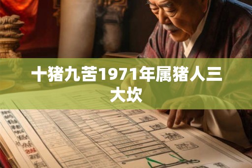 十猪九苦1971年属猪人三大坎