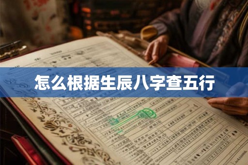 怎么根据生辰八字查五行