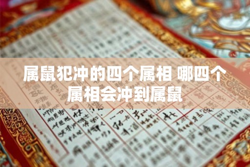 属鼠犯冲的四个属相 哪四个属相会冲到属鼠