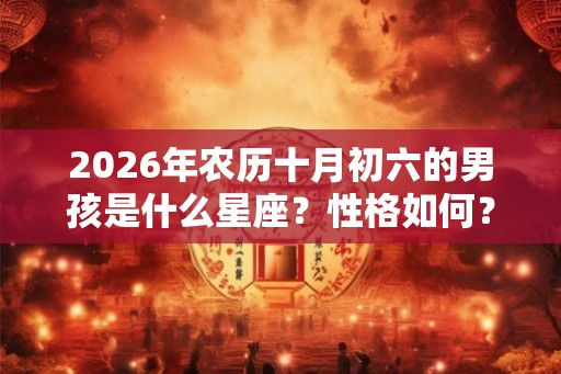 2026年农历十月初六的男孩是什么星座？性格如何？