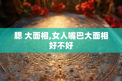 腮 大面相,女人嘴巴大面相好不好