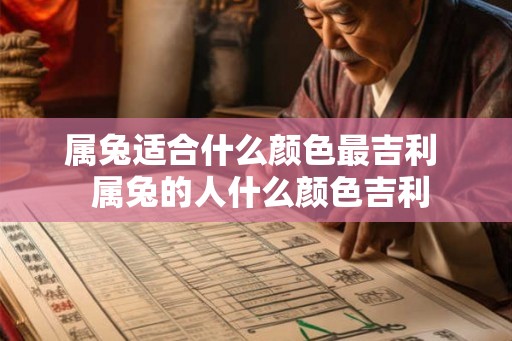属兔适合什么颜色最吉利  属兔的人什么颜色吉利