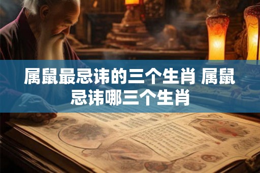 属鼠最忌讳的三个生肖 属鼠忌讳哪三个生肖