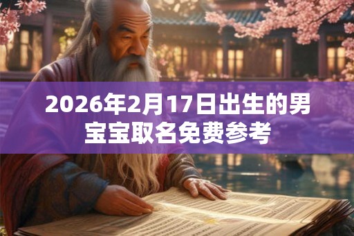 2026年2月17日出生的男宝宝取名免费参考