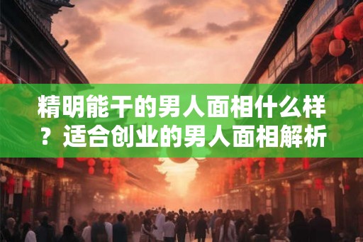 精明能干的男人面相什么样？适合创业的男人面相解析！