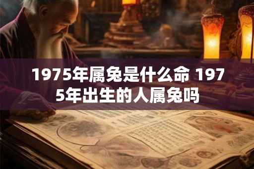 1975年属兔是什么命 1975年出生的人属兔吗 1975年属兔是什么命 1975年出生的人属兔吗