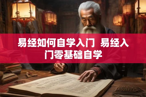 易经如何自学入门  易经入门零基础自学