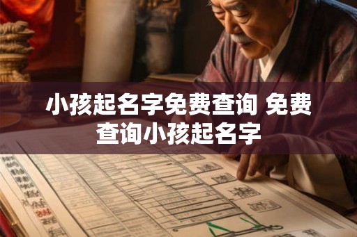 小孩起名字免费查询 免费查询小孩起名字 小孩起名字免费查询 免费查询小孩起名字