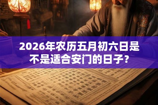 2026年农历五月初六日是不是适合安门的日子？