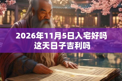 2026年11月5日入宅好吗 这天日子吉利吗