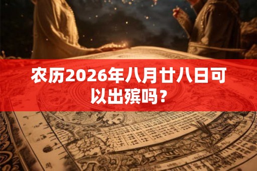 农历2026年八月廿八日可以出殡吗？