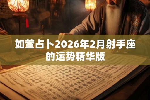 如萱占卜2026年2月射手座的运势精华版 如萱占卜2026年2月射手座的运势精华版