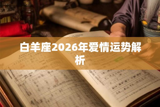 白羊座2026年爱情运势解析
