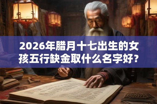 2026年腊月十七出生的女孩五行缺金取什么名字好？