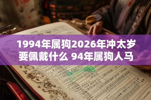 1994年属狗2026年冲太岁要佩戴什么 94年属狗人马年犯太岁怎么化解