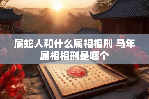 属蛇人和什么属相相刑 马年属相相刑是哪个
