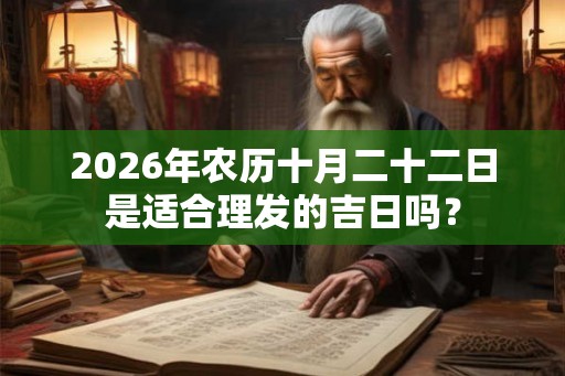 2026年农历十月二十二日是适合理发的吉日吗？