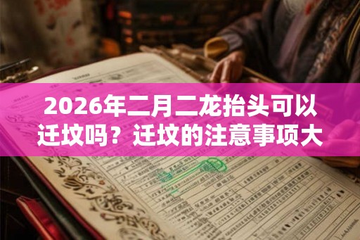 2026年二月二龙抬头可以迁坟吗？迁坟的注意事项大全！