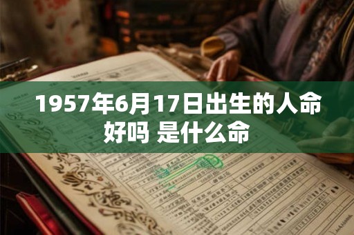 1957年6月17日出生的人命好吗 是什么命