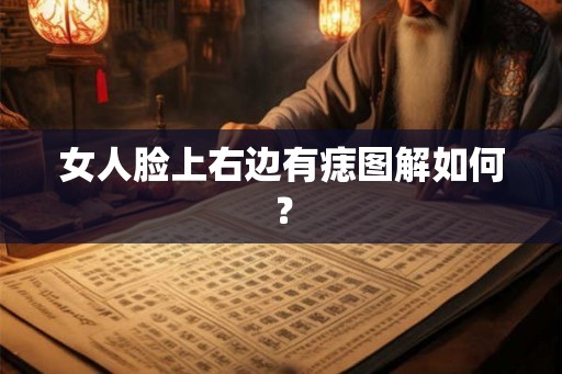 女人脸上右边有痣图解如何？