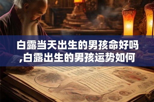 白露当天出生的男孩命好吗,白露出生的男孩运势如何