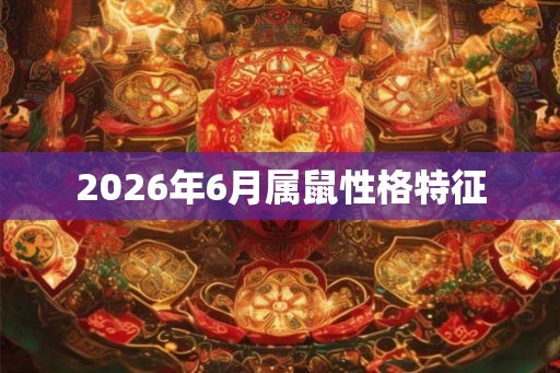 2026年6月属鼠性格特征