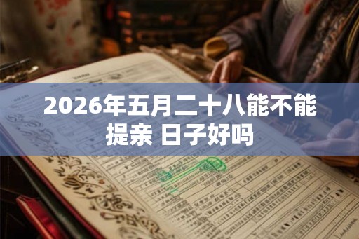 2026年五月二十八能不能提亲 日子好吗