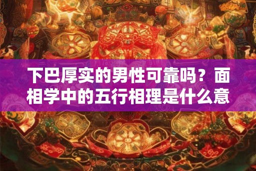 下巴厚实的男性可靠吗？面相学中的五行相理是什么意思？