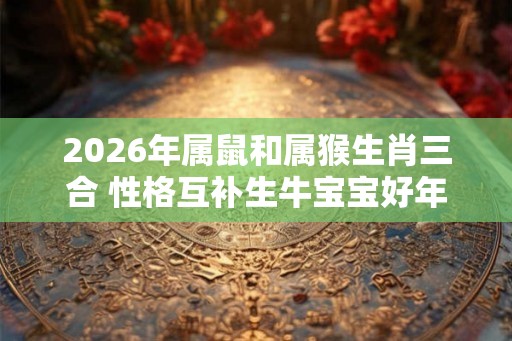 2026年属鼠和属猴生肖三合 性格互补生牛宝宝好年份