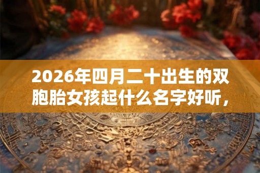 2026年四月二十出生的双胞胎女孩起什么名字好听，五行属什么