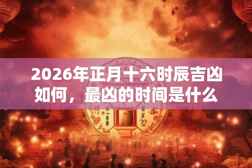 2026年正月十六时辰吉凶如何，最凶的时间是什么