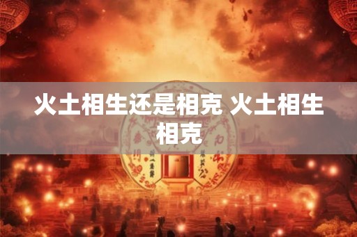 火土相生还是相克 火土相生相克 火土相生还是相克 火土相生相克