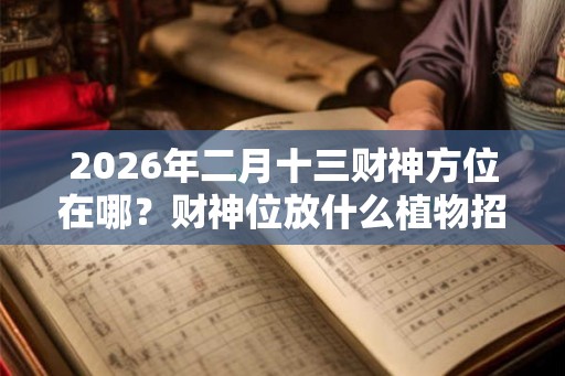 2026年二月十三财神方位在哪？财神位放什么植物招财？