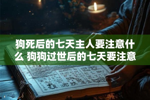 狗死后的七天主人要注意什么 狗狗过世后的七天要注意什么