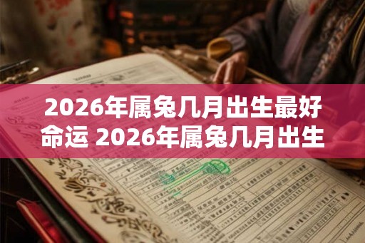 2026年属兔几月出生最好命运 2026年属兔几月出生好