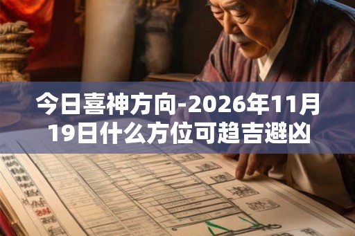 今日喜神方向-2026年11月19日什么方位可趋吉避凶