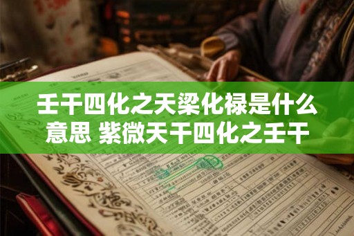 壬干四化之天梁化禄是什么意思 紫微天干四化之壬干四化