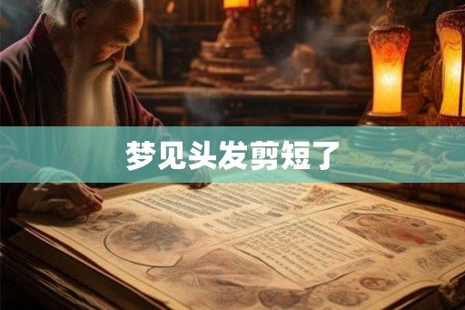 梦见头发剪短了