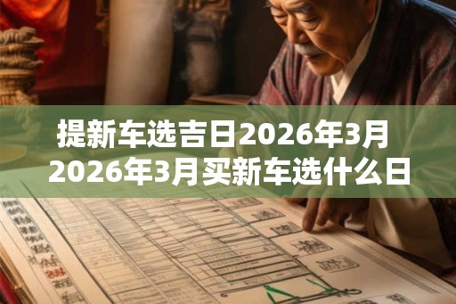 提新车选吉日2026年3月 2026年3月买新车选什么日子 提新车选吉日2026年3月 2026年3月买新车选什么日子