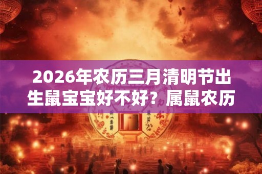 2026年农历三月清明节出生鼠宝宝好不好？属鼠农历三月出生命运