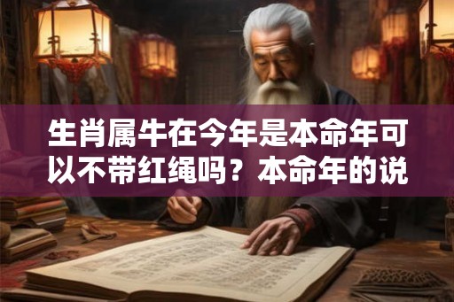 生肖属牛在今年是本命年可以不带红绳吗？本命年的说法介绍
