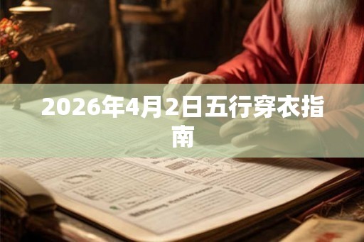 2026年4月2日五行穿衣指南 2026年4月2日五行穿衣指南