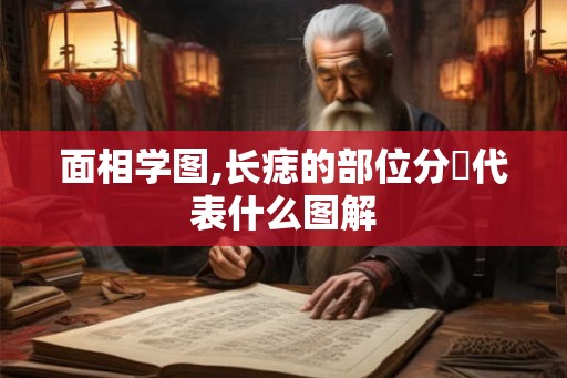 面相学图,长痣的部位分別代表什么图解