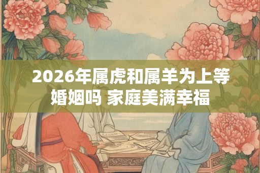 2026年属虎和属羊为上等婚姻吗 家庭美满幸福