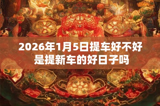 2026年1月5日提车好不好 是提新车的好日子吗